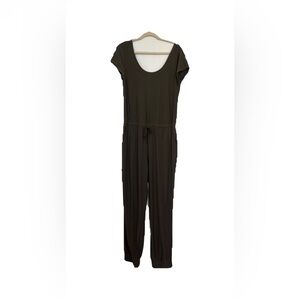 Derek Heart Green Jumpsuit Sleek and Streamlined